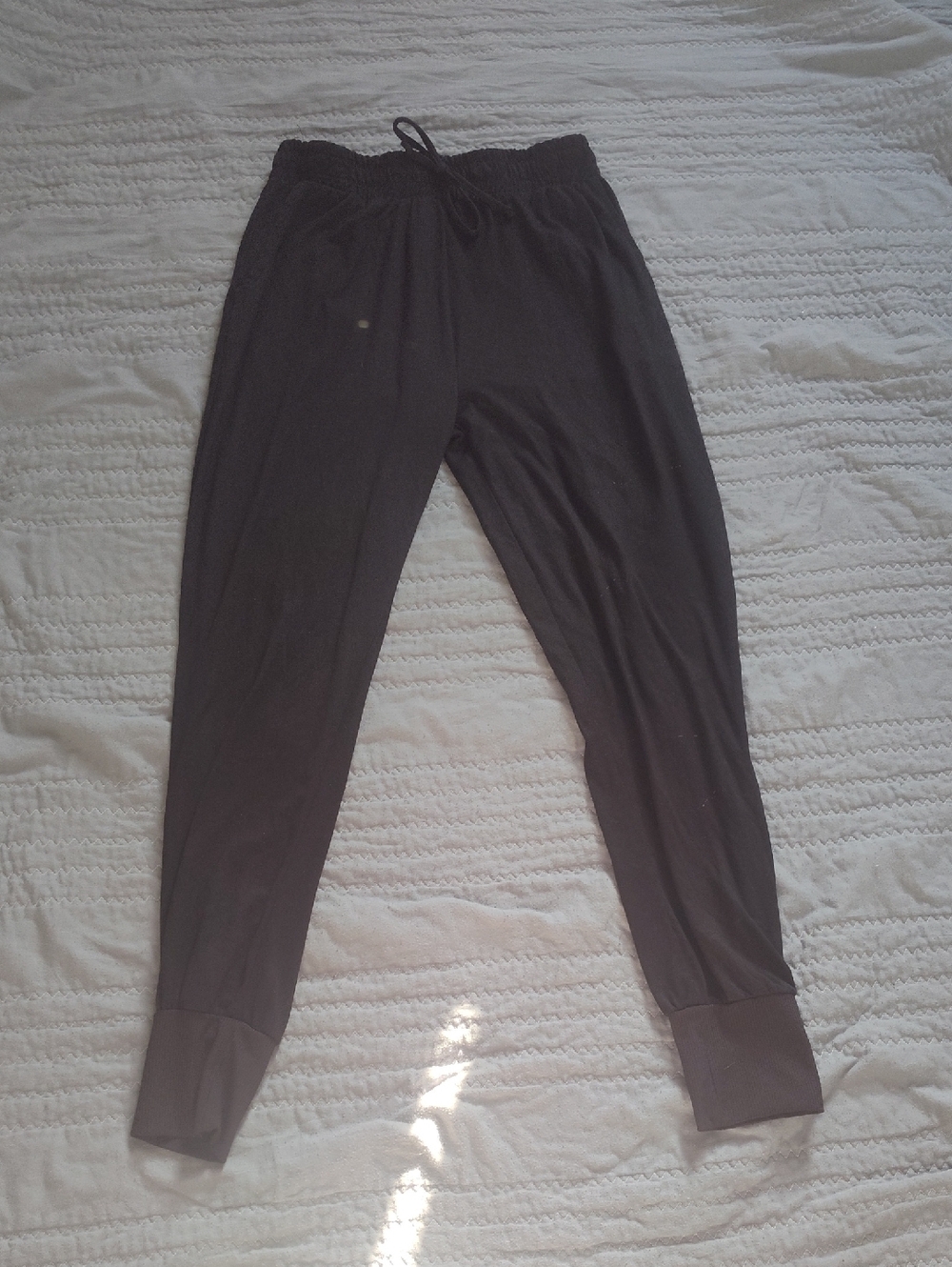 Everyday Black Drawstring Joggers for Women